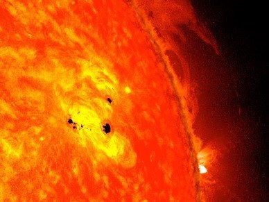 A NASA image of the sun