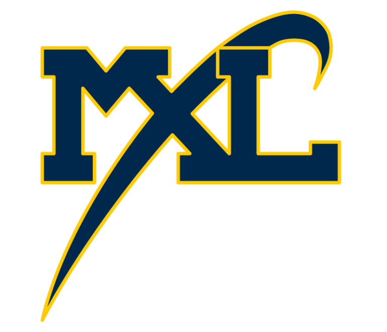 university of michigan's logo, showing a large MXL, with the X extending into an orbit