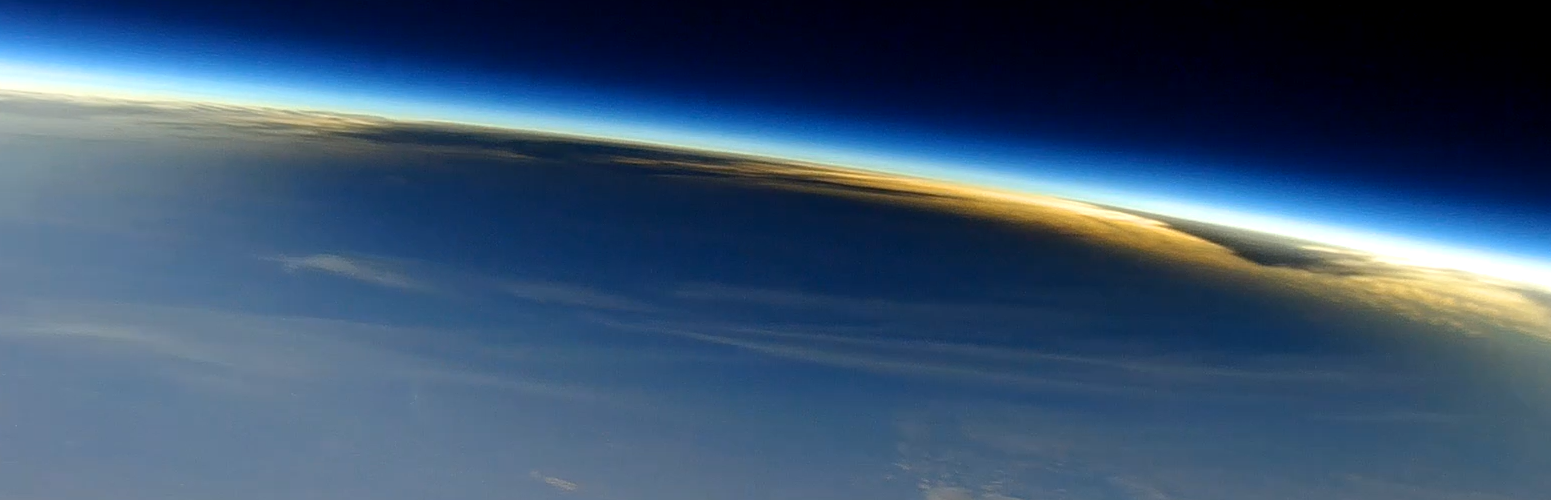 A view of a total solar eclipse from space