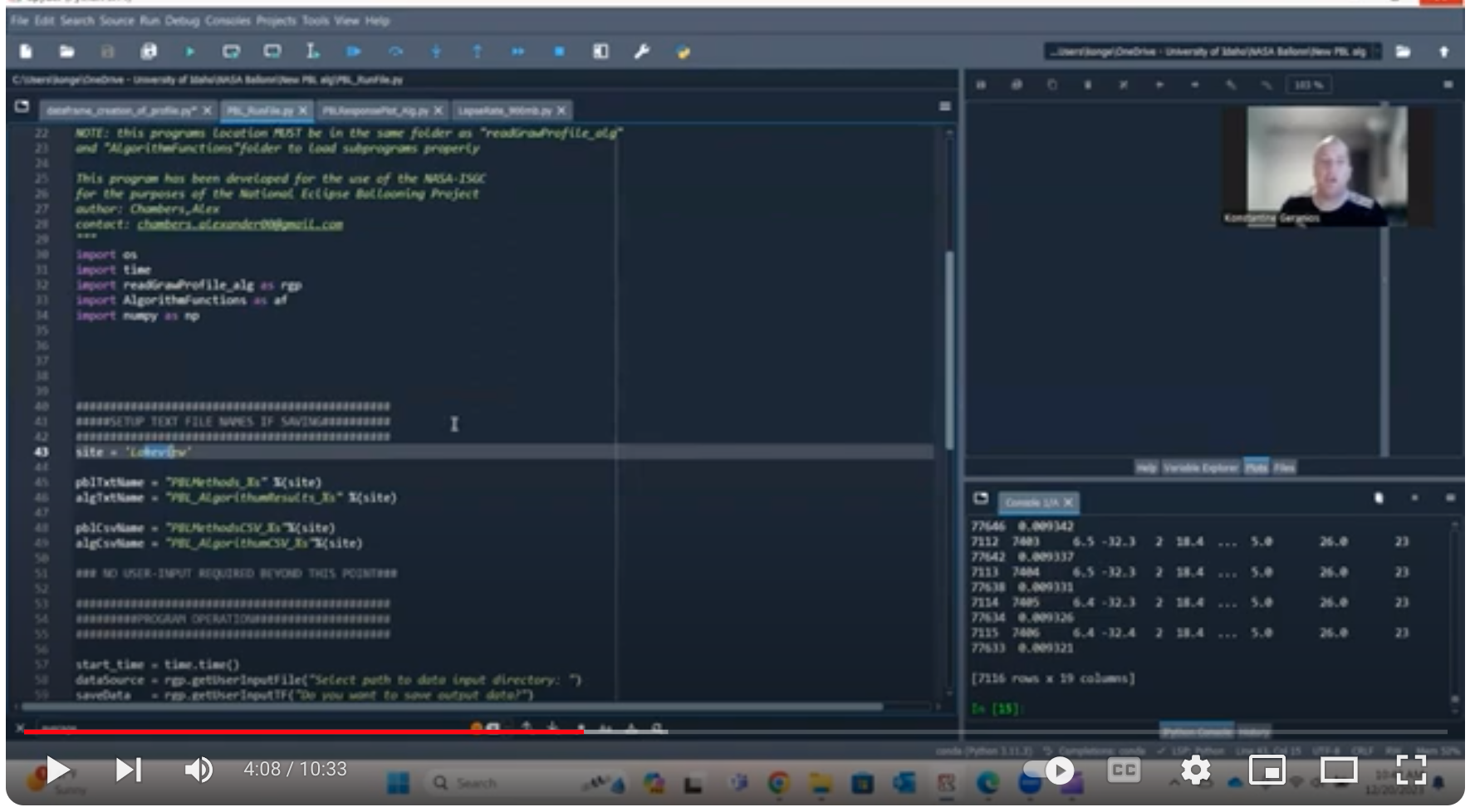 screen shot of the PBL video