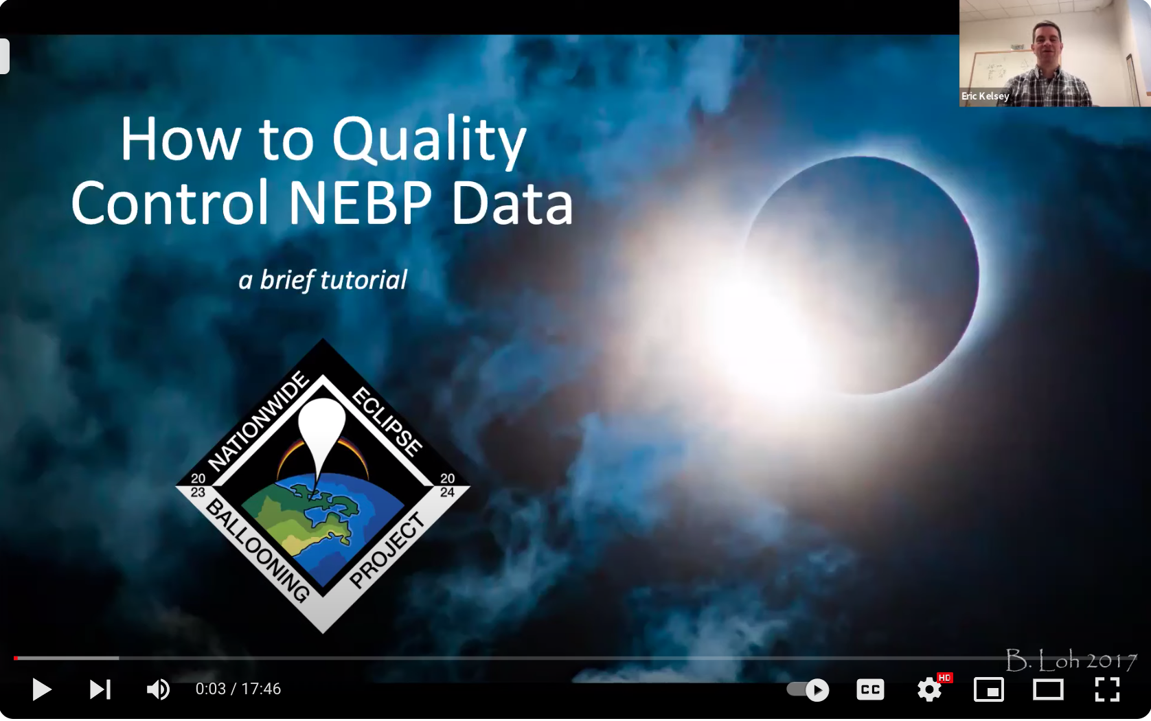 screenshot of Eric Kelsey video