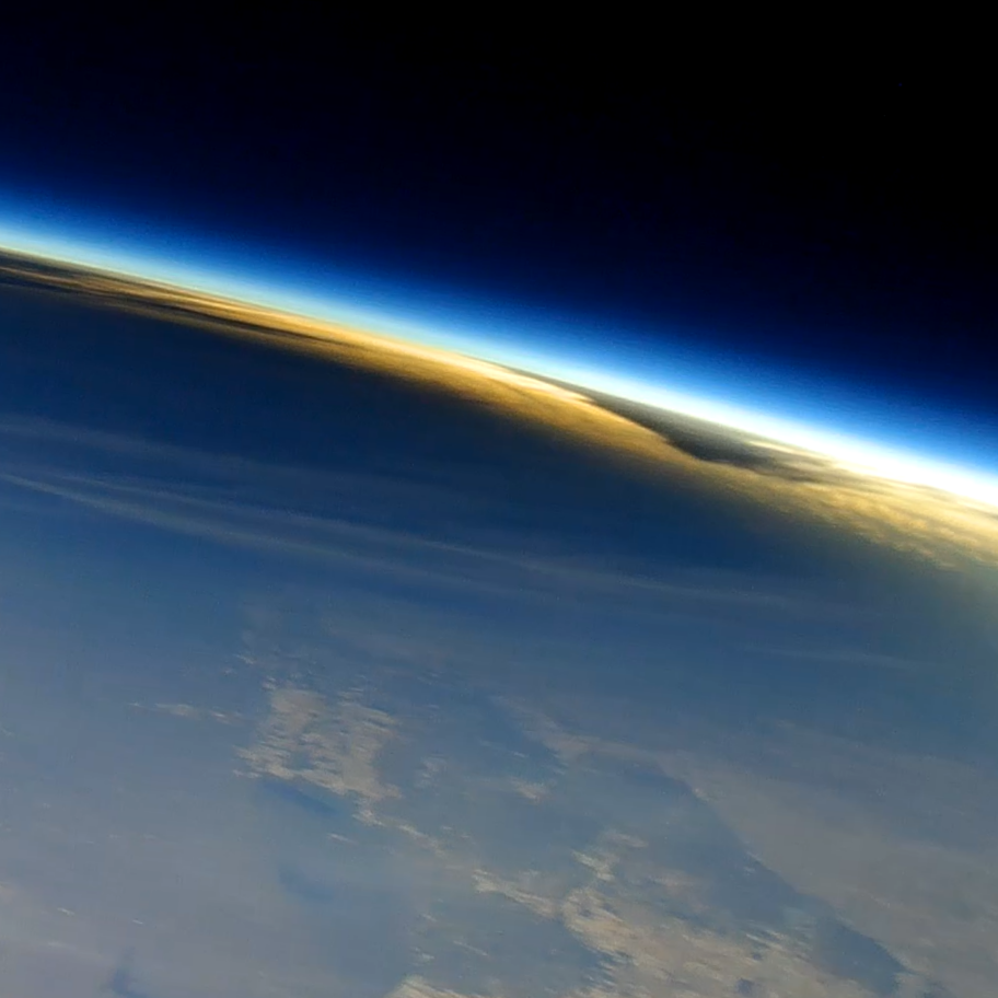 The eclipse's shadow on the Earth