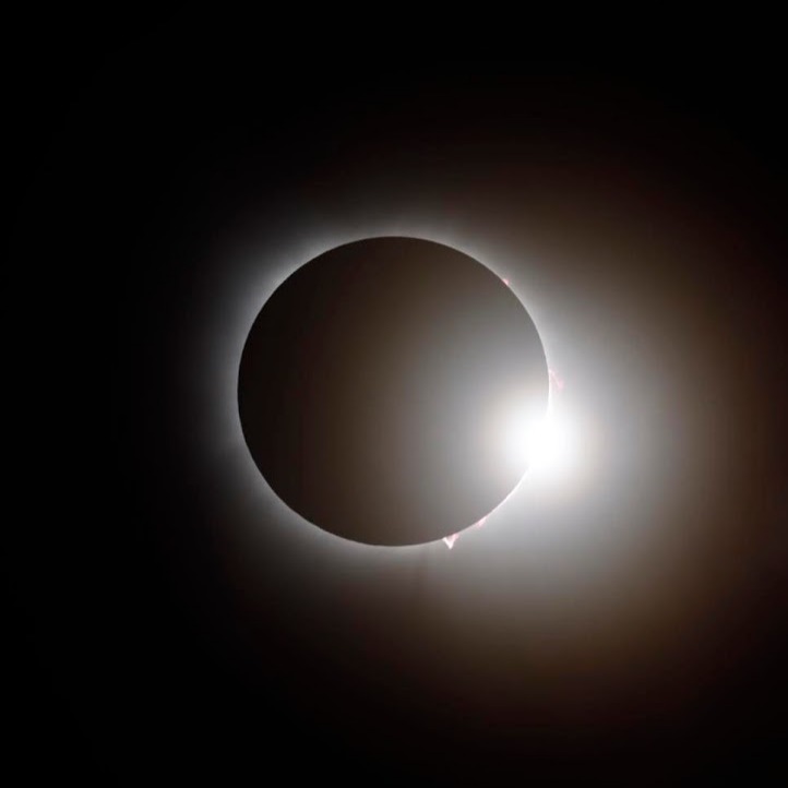 The moon eclipsing the sun