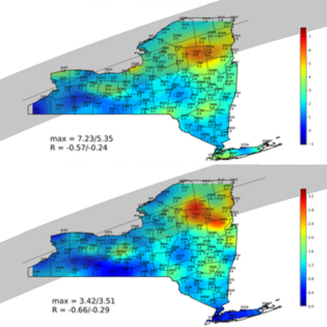 A heatmap of New York